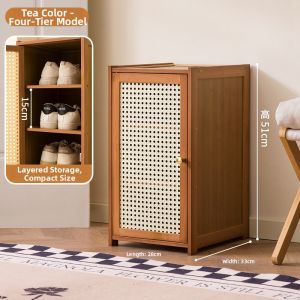 KAIPAQI | Entrance Small Narrow Shoe Cabinet With Drawers