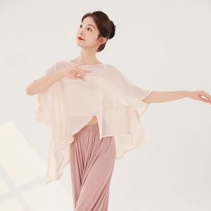 Ladies Dance Short Sleeved Top Looks Slim And Elegant Classical Dance Fairy Style Top Chinese Dance Figure Short Sleeved Top