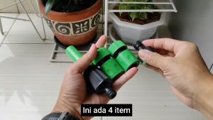 DADIDU Garden Tools Semprotan Air Set 4 Pcs Water Spray Nozzle Plastik Lurus Taman Cuci Motor Konektor Quick Release
