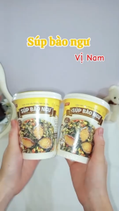 Cốc ăn liền súp bào ngư Vị Nam - viên canh sấy thăng hoa ăn liền cốc 13 gam