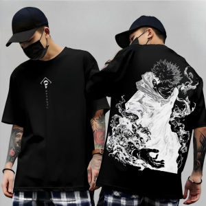 Bandai | Gojo Satoru Jujutsu Kaisen Print Short Sleeves T-shirt Cotton Kid Clothes Funny Round Neck Harajuku Y2K New Arrival Tee Tops