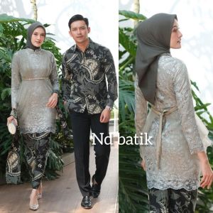 Baju Batik Couple Kebaya Modern Wisuda Couple Kebaya Tunangan Lamaran Brukat Terbaru Kebaya Kondangan Baju Couple Pasangan