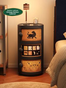 NANGUAHEZI | Odorless Plastic Bedside Storage Rack Multilayer