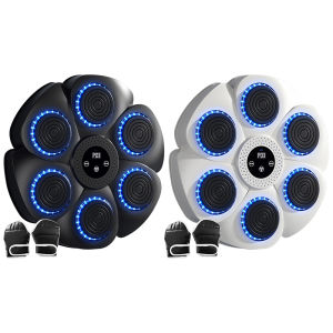 【Hospor】Music Boxing Machine Boxing Training Punching Equipment RGB Light Smart Bluetooth-Compatible Boxing Machine for Home Gym