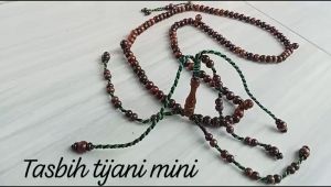 Tasbih Tijani Kayu Galih Stigi Bulat 7 mm | Tasbih Tijani Bulat Murah Berkwalitas