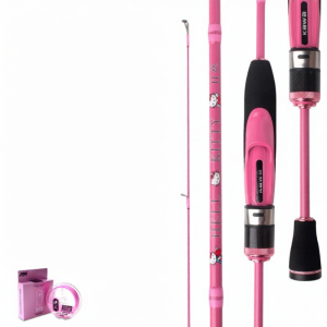 Pink Solid Ultra Light Spinning Rod