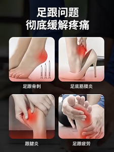 🇸🇬 Silicone Heel Pads Pain Relief Achilles Tendonitis Plantar Fasciitis Anti-Slip Breathable Cushion