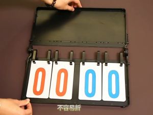 Specialized Advanced 4-Digit Score Board Basketball Football Volleyball Table Tennis Scoreboard Flip Badminton Sports Competition Scoring Board