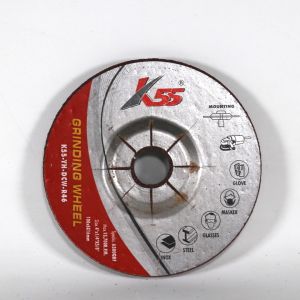 K55 Batu Grinda Poles 4"x6mm / DEPRESSED CENTER WHEEL 100x6x16mm satuan Mata Gerinda Besi Stainless Steel Baja Logam Stanlis