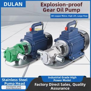 DULAN | Bơm Dầu Tự Hút Độ nhớt Cao Chống Nổ Inox 220V/380V