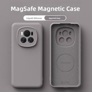 Yisheng Liquid Silicone Protective Case for Honor Magic6 pro Magsafe Magnetic Invisible Pure Color Full Cover Drop Resistance Simple Design