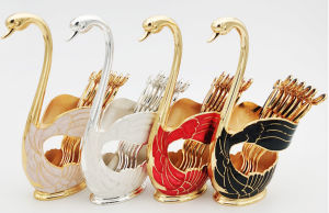 (SALE ĐÓN TẾT 2024 - HÀNG CHUẨN XỊN) THIÊN NGA HỒNG đựng MUỖNG NĨA ĂN TRÁI CÂY INOX 304 cao cấp - giỏ để muỗng nĩa- lọ muỗng nĩa