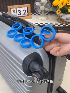 Luggage Wheel Cover 8PCS Set Silent Protective Anti-Slip Dual Roller Suitcase Scratch Resistant Roda Bagasi