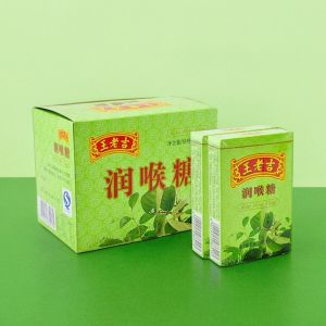 Wanglaoji Throat Lozenges 28g/box Original Flavor Mint Lemon And Orange Taste Freshen Breath Old Style Cool Mint Candy