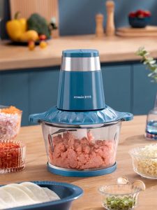 Ecowin เครื่องบดเนื้อ  ครัวเรือน ไฟฟ้า ขนาดเล็ก อัตโนมัติเต็มรูปแบบ มัลติฟังก์ชั่น เหมาะสำหรับผักสับและเนื้อสับ ความจุขนาดใหญ่ 2L เครื่องบดเนื้อไฟฟ้า เครื่องบดเนื้อขนาดเล็ก - Lazada