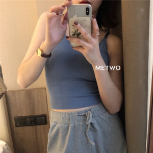 Womens Strapless Bralette Tank Top with Chest Pad Inner And Outer Wear Summer Fashion Commute Slim Fit Solid Color