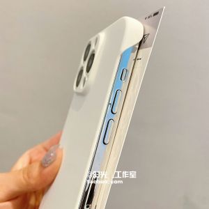 New Semi-Enclosed PC Hard Shell Phone Case for Oppo Reno Series Womens Style No-Border Heat Dissipation Simple Design