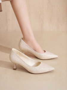 Josiny | Comfortable Pointed High Heels Female Fine Heel Wedding & Event Shoes