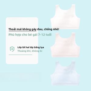 Áo lót bé gái MiiOW Catwoman mỏng nylon co giãn thoải mái màu trơn