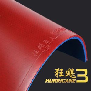 SFUKING Ping Pong Paddle Rubber: Hurricane Blue Sponge Fast Attack Anti-Gum Arc Circle Soft Sponge Control Type Sports Fitness