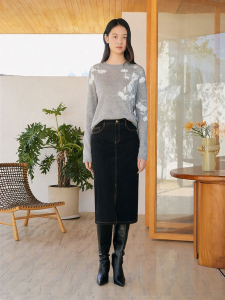 French Elegant Embroidered Winter Knitwear Pullover