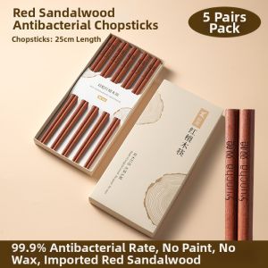 Suncha | High-Quality Red Sandalwood Anti-Slip Heat-Resistant Chopsticks