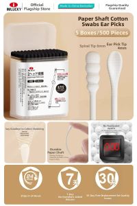 IMLUCKY | Earwax Cleaning Cotton Swabs Dual Tips