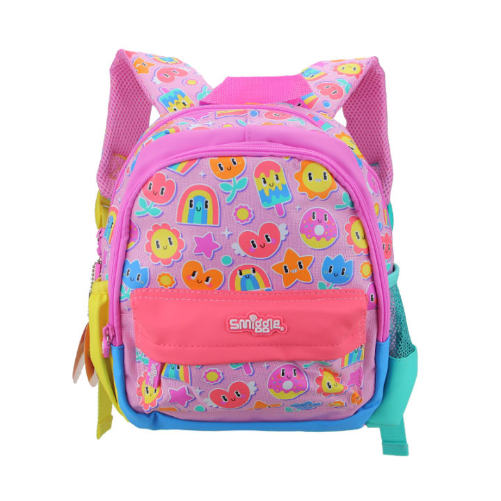 Australia smiggle original children's schoolbag girls backpack cartoon  Smiling Rainbow kawaii 11 inch 1-3 years old Kids' bags