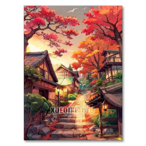 BILIBILI | Beautiful Japanese Sakura Street Scene Jigsaw Puzzle 1000Pieces Mindful Game Stress Relief Decor Gift