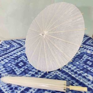 Blank Paper Umbrella DIY Handcraft Paper Cutting Activity Oil Paper Umbrella New Classical Style Home Decor Craft Umbrella