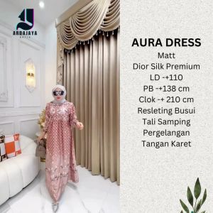 GAMIS TERBARU AURA DRESS SILK PREMIUM ARDAJAYA BATIK