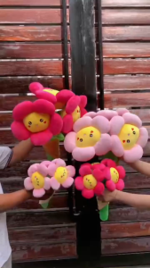 gấᴜ Bông Hoa Mặt Cười Hoa Nhồi Bông Xinh Xắn Quà tặng bạn gái