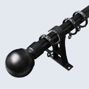 Scandinavian Style Aluminum Alloy Curtain Rod Noiseless Track