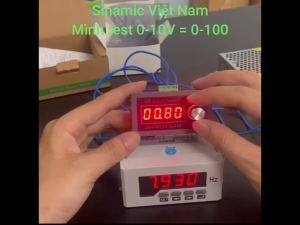 Đồng hồ đọc tín hiệu 0-10V 92x45mm đầu vào 0-10V