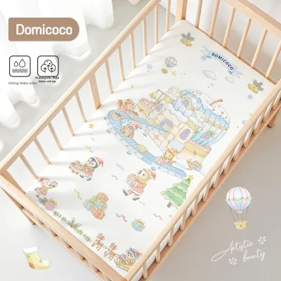 Domicoco | Đệm Bọc Giường Em Bé Chống Thấm Nước và Đảm Bảo Kháng Nước Bằng Cotton