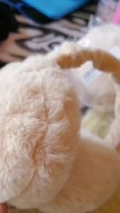 Faux Rabbit Fur Ear Muffs for Winter with Stretchable Hair Band Fashion Round Ear Warmer