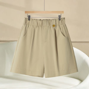 MEITESIJIAONU | Drawstring Waist Bloomer Shorts Cool Feel Summer