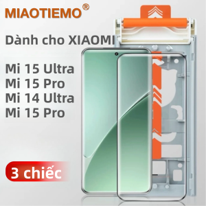 3 Miếng Dán Bảo Vệ Màn Hình Cho XIAOMI 15 Ultra/14 Ultra/15 Pro Lắp Đặt Tự Động Không Bụi Phim Gốm Độ Nét Cao Không Phải Kính Cường Lực