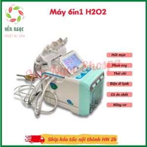 Máy chăm sóc da 6 chức năng H2O2 cho spa | Máy Aqua H2O2 6in1