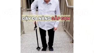 [MUA 1 TẶNG 1] Gậy Chống Trượt Gấp Gọn Cho Người Già Có Đèn Pin Gậy Người Già Chống Trượt 3 Chân Tiện Lợi  Gậy Chống Cho Người Già Đế Cao Su Chống Trượt Xoay 360 Độ– Gậy Chống Trượt Cho Người Già Trusty Cane Hàng Chính Hãng -GIAO HỎA TỐC