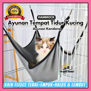 HAMMOCK AYUNAN KUCING 50X40CM - APHG3   | Kain fleece tebal-empuk-halus & lembut   | Ayunan tempat tidur kucing   | Ayunan kandang   | Kain fleece tebal-empuk-halus & lembut