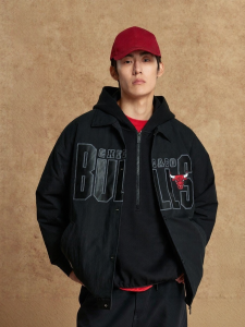 Jack Jones | Bulls Team NBA Collaboration Down Jacket Men Versatile 2026 Winter