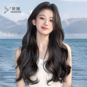 NIANYAO | Womens Full Wig Curly Long Hair Invisible Lightweight Cap