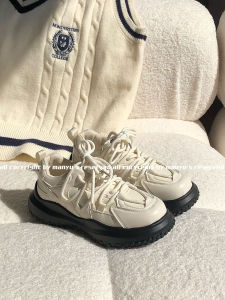 รองเท้ากีฬาผูกเชือก Man Yu ดีไซน์เก๋ไก๋ ใส่สบาย ไม่เจ็บเท้า สวมใส่ได้หลากหลาย รองเท้าส้นเตี้ยแบบสวมหัวกลม