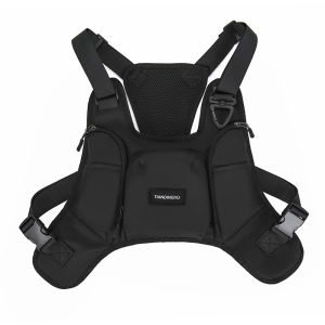 Motorcycle Riding Chest Bag Hip-hop Streetwear Chest Rig Bag Multi-functional Waist Packs Triangular Buckle Sport Vest Backpacks