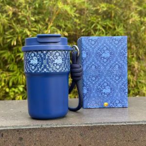 ถ้วยดูดซับความร้อน BaWang Tea Queen Black Gold Blue White Wild Honeysuckle ถ้วยดูดซับความร้อนแบบยูนิเซ็กซ์ ของขวัญวัน Qixi