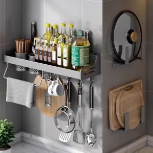 Multifunctional Wall-Mounted Rack No-Drilling
