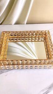 Aveline paket bundling toples elk snack gold + tray / toples ruang tamu/toples snack /Toples SET