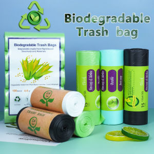 Disposable Biodegradable Compostable Trash Bags Biodegradable Garbage Bag Thickened And Enlarged Starch Based White Cleaning Bag