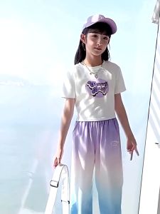 Korean Crop Top for Kid Girl Cotton High Quality Crop Top for Teens Girls 7-15 yrs 2023 New Crop Top For Girls Fashion Casual Tshirt 130-160CM